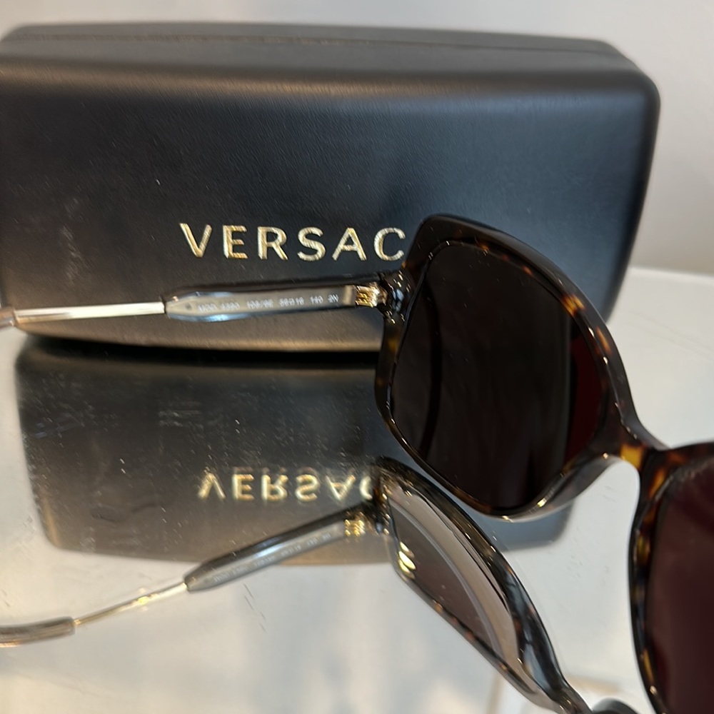 Versace Tortoiseshell Sunglasses - image 4